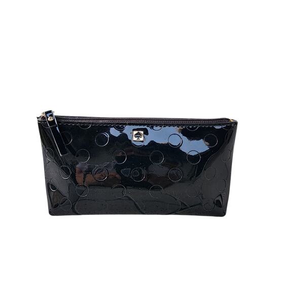 Kate Spade Sophie Camellia Street Tote Bag Patent Leather Polka Dot Bow - Picture 11 of 16